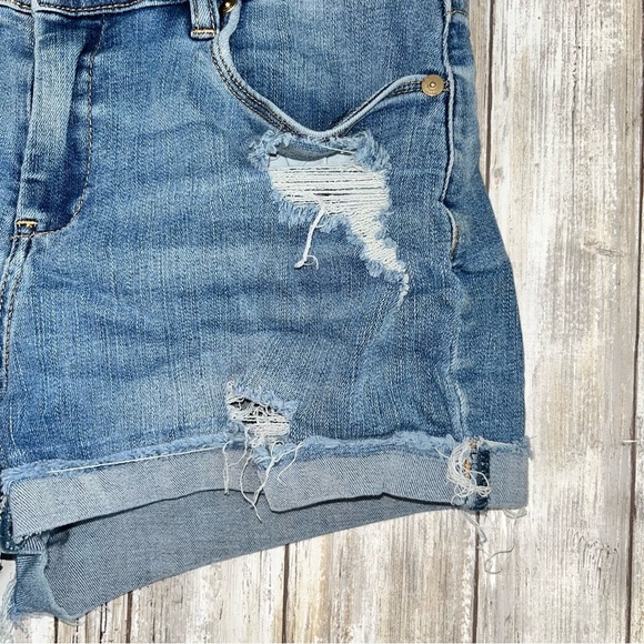 BlankNYC Fulton Distressed Rolled Jeans - Picture 2 of 5